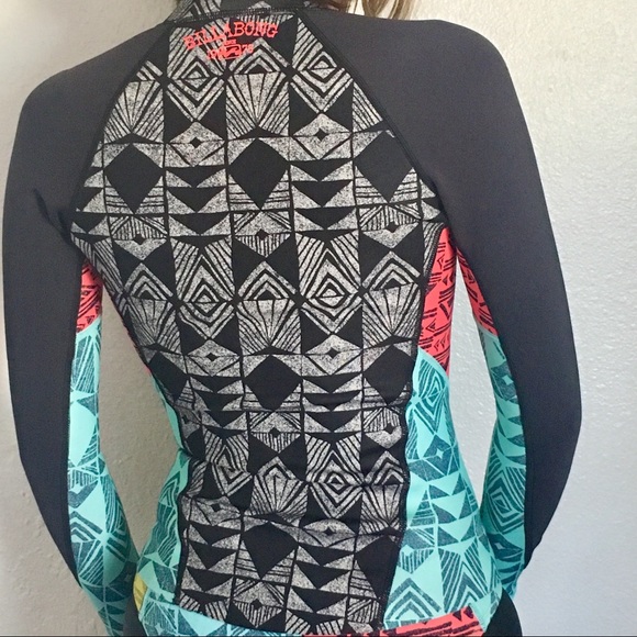 Billabong sz 2 wetsuit long sleeve spring jacket - Picture 3 of 6